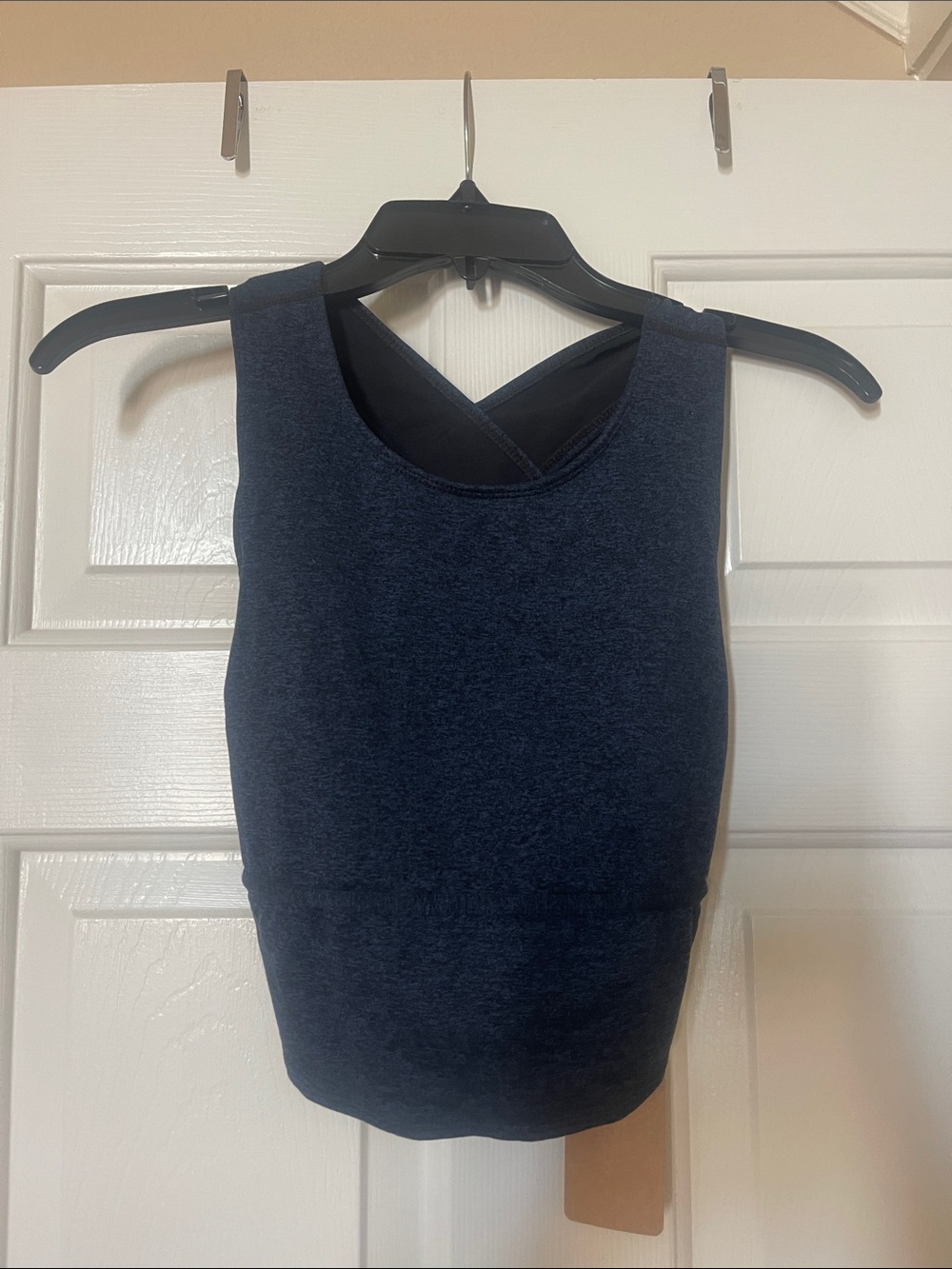Free People Women’s Navy Sleeveless Crop Tank Top
